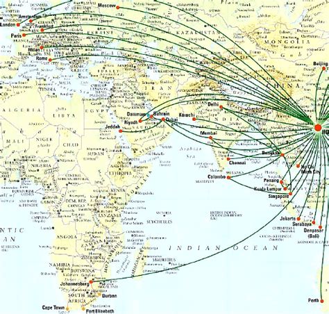 Cathay Pacific Destinations Map