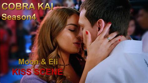 Cobra Kai S04E09 Moon kiss Eli | Kiss Scene 💋 - YouTube