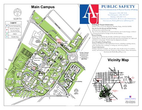 American University Campus Map – Map Of The Usa With State Names