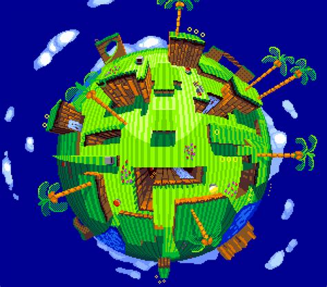 An Emerald Hill zone globe by Daydreamer94 on Newgrounds