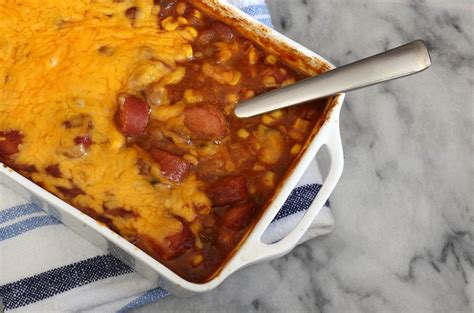 Beans and Hot Dog Casserole Recipe