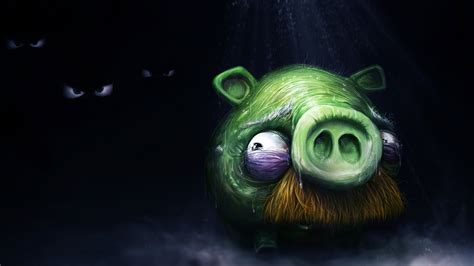 Green Angry bird pig HD wallpaper | Wallpaper Flare