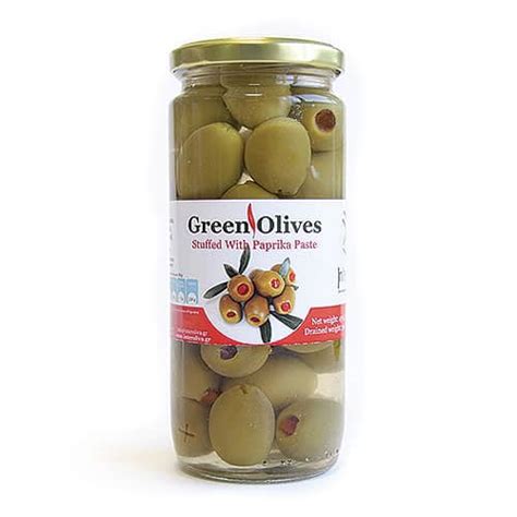 Green Olives Stuffed with Pimento 350gm - Fresca