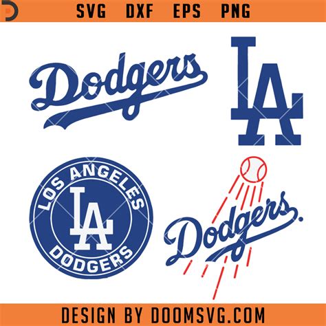 LA Dodgers Logo SVG, Los Angeles Dodgers SVG, Baseball SVG - Doomsvg