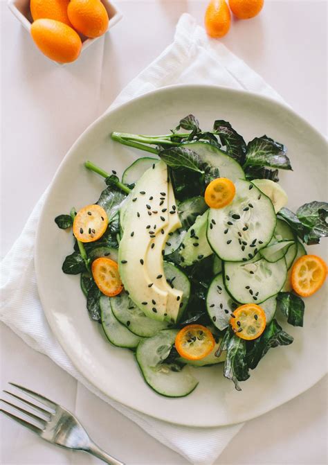 Cucumber, Avocado and Kumquat Salad — A Thought For Food | Kumquat ...