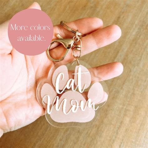 Cat Keychain - Etsy