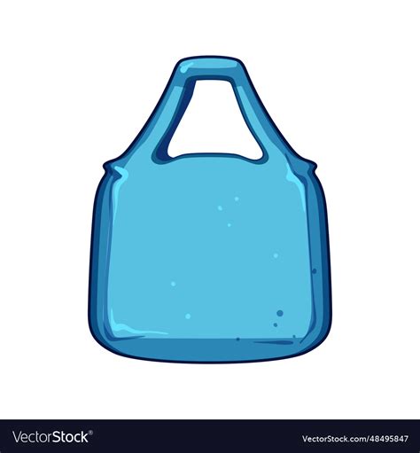 Eco reusable bag cartoon Royalty Free Vector Image