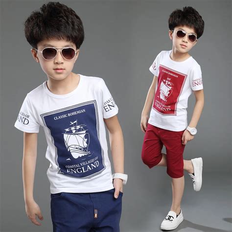 Children's clothing boy summer suit 2018 new boy sports clothes Teenage ...