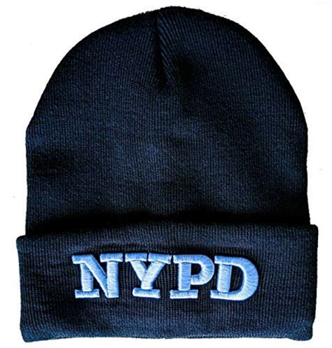 NYPD Winter Hat New York Police Department Navy & White One - Etsy