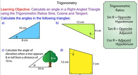 Trigonometry in Right-Angled Triangles - Mr-Mathematics.com