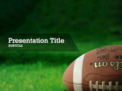 Free football Powerpoint template and Google Slides theme