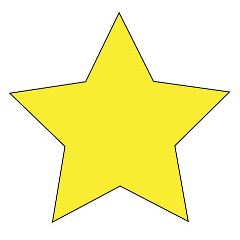 Large size Simple Star Clipart vector