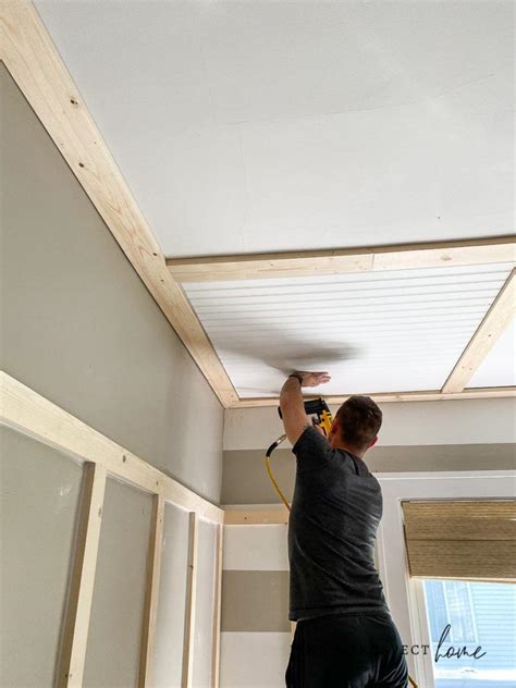 How to Install a Beadboard Ceiling - Pine and Prospect Home