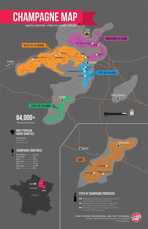 Champagne Map (Infographic) | Wine Folly | Wine map, France wine, Wine folly