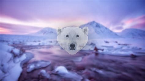 landscape, White, Polar bears, Mountains, Snow, Lake, Seafood Wallpapers HD / Desktop and Mobile ...