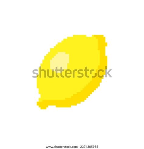 Lemon Pixel Art Vector Illustration Isolated Stock Vector (Royalty Free) 2374305955 | Shutterstock