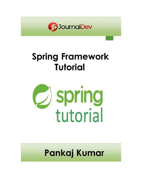 Java EE: Spring Framework Tutorial, Free Journal Dev eBook | Spring ...