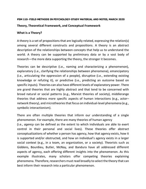 SOLUTION: Theory theoretical framework and conceptual framework - Studypool