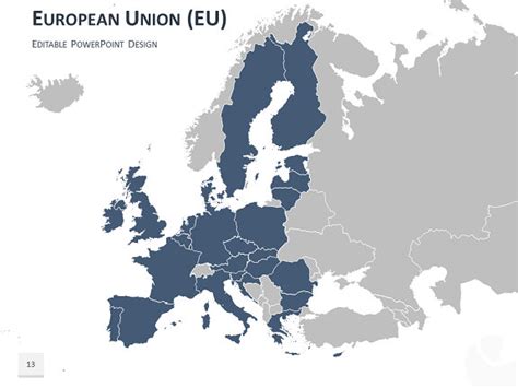 Modèles Carte Europe PowerPoint