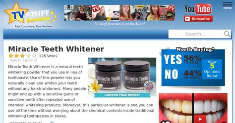 Miracle Teeth Whitener Reviews - Too Good to be True?