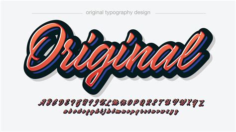 Red Bold Italic Cursive Calligraphy Font 3553295 Vector Art at Vecteezy