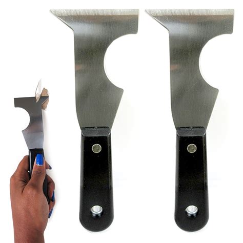 2 Pc Paint Scraper Blade Set Wallpaper Removal All Surfaces Shaver ...