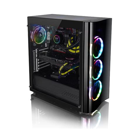 Thermaltake View 22 Tempered Glass SPCC ATX Modular Gaming Mid Tower Computer Case - Pakistan