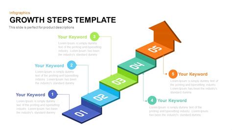 Growth Steps Template For Powerpoint And Keynote Presentation - Riset