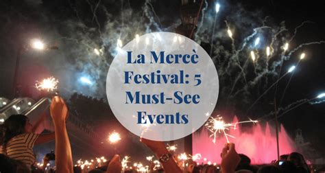 La Mercè Festival: 5 Must-See Events | Barcelona-Home