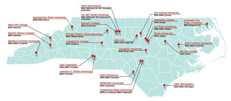 Map Of Colleges In North Carolina - Map Of New Hampshire