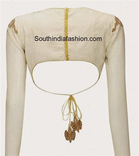 Boat Neck Full Sleeves Blouse – South India Fashion