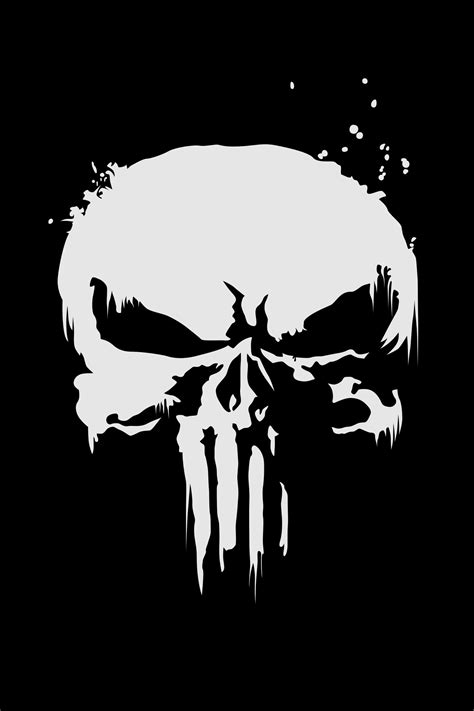 Download wallpaper 1440x2880 the punisher, logo, skull, lg v30, lg g6, 1440x2880 hd background, 1252