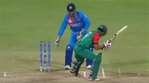 I slid back and told Dhoni ‘not today’: How Sabbir Rahman avoided being stumped in India vs ...