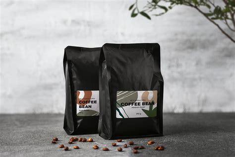 Label mockup psd, black coffee | Premium PSD Mockup - rawpixel