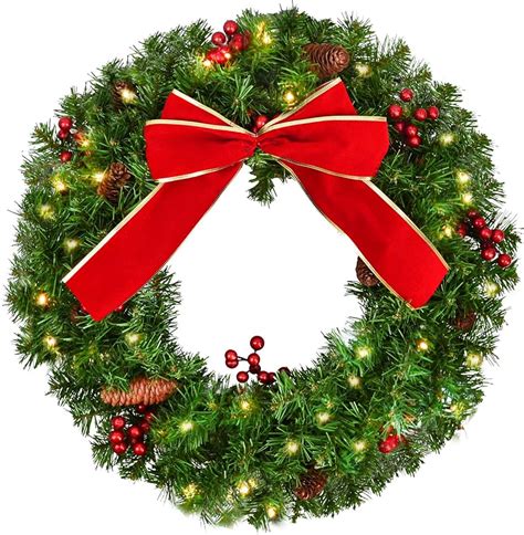 FOOT LIGHTED CHRISTMAS WREATH ACWreaths GIANT WREATHS, 44% OFF