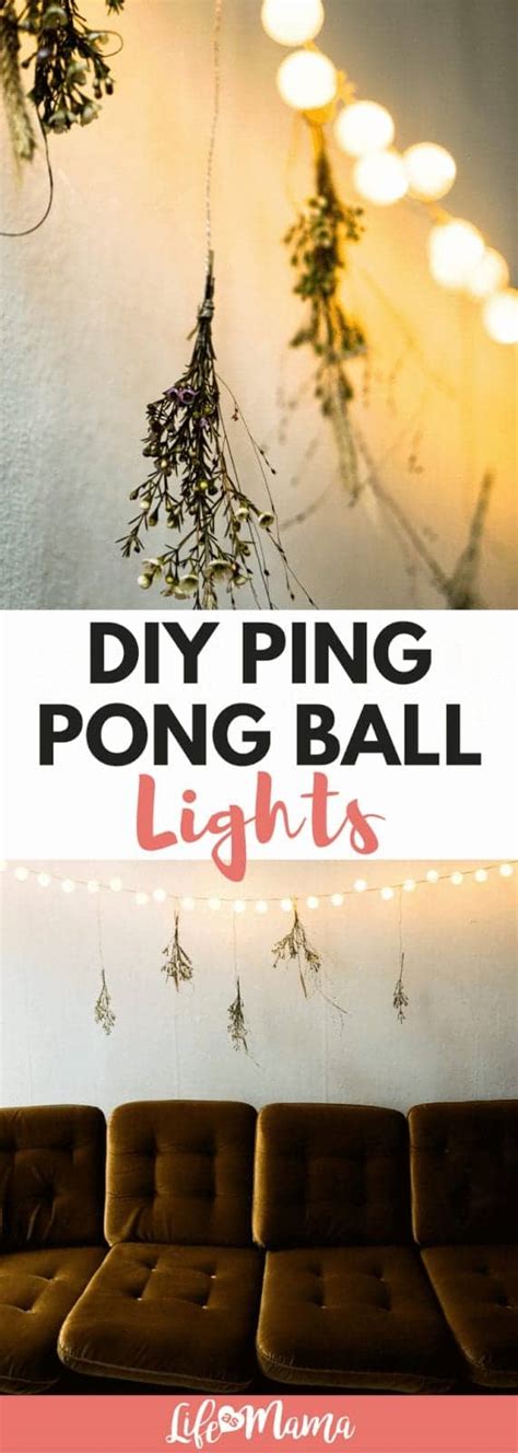 DIY Ping Pong Ball Lights