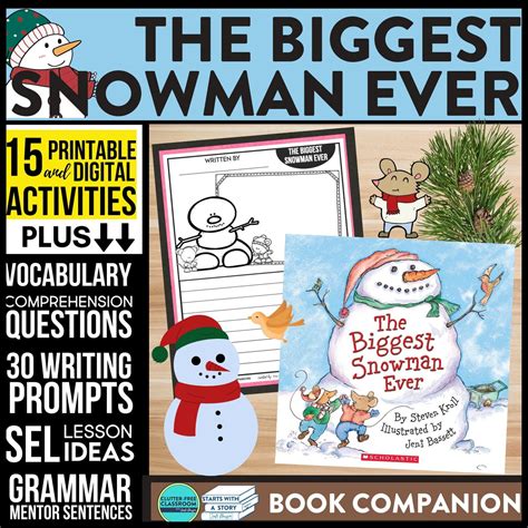 THE BIGGEST SNOWMAN EVER activities and lesson plan ideas – Clutter ...