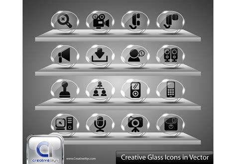 Creative Glass Icons - Download Free Vector Art, Stock Graphics & Images