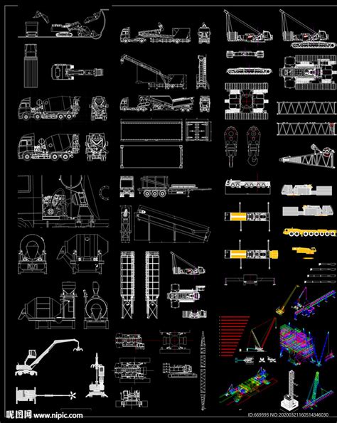 机械CAD图纸设计图__施工图纸_环境设计_设计图库_昵图网nipic.com