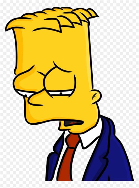 Simpson Bart Sad Png, Transparent Png - vhv