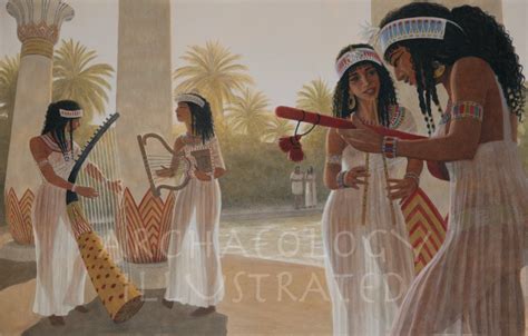 Egyptian Musicians by the Pool. Based on Egyptian Tomb Paintings | Ancient egypt art, Ancient ...