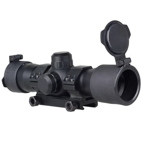 Tactical Illuminated Red/Green 35mm Dot Sight Rifle Shotgun Scope ...