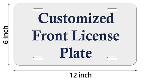 Custom Front License Plate - Etsy