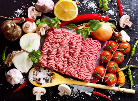 Minced Meat with Vegetables Stock Image - Image of object, preparation ...