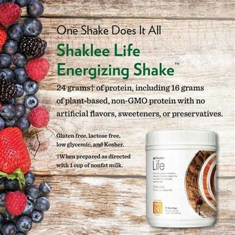 Shaklee Life Energizing Shake is a delicious protein shake filled with vitamins and minerals ...