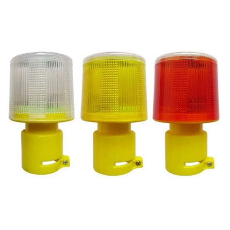 Solar Powered Traffic Warning Light LED Solar Safety Signal Beacon Emergency Alarm Lamp-in Party ...