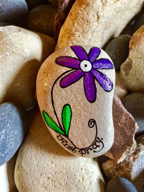 How To Paint Small Flowers On Rocks at Erwin Scott blog