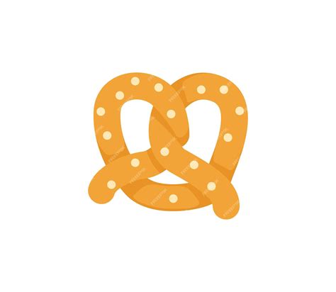 Premium Vector | Pretzel vector isolated icon emoji illustration pretzel vector emoticon