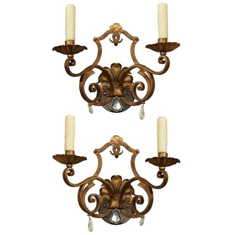 Wrought Iron Wall Lights | Iron wall lighting, Wall lights, Vintage ...