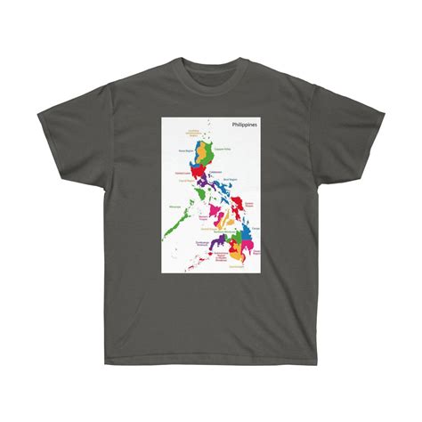 Philippines Regions Map T-shirt - Etsy
